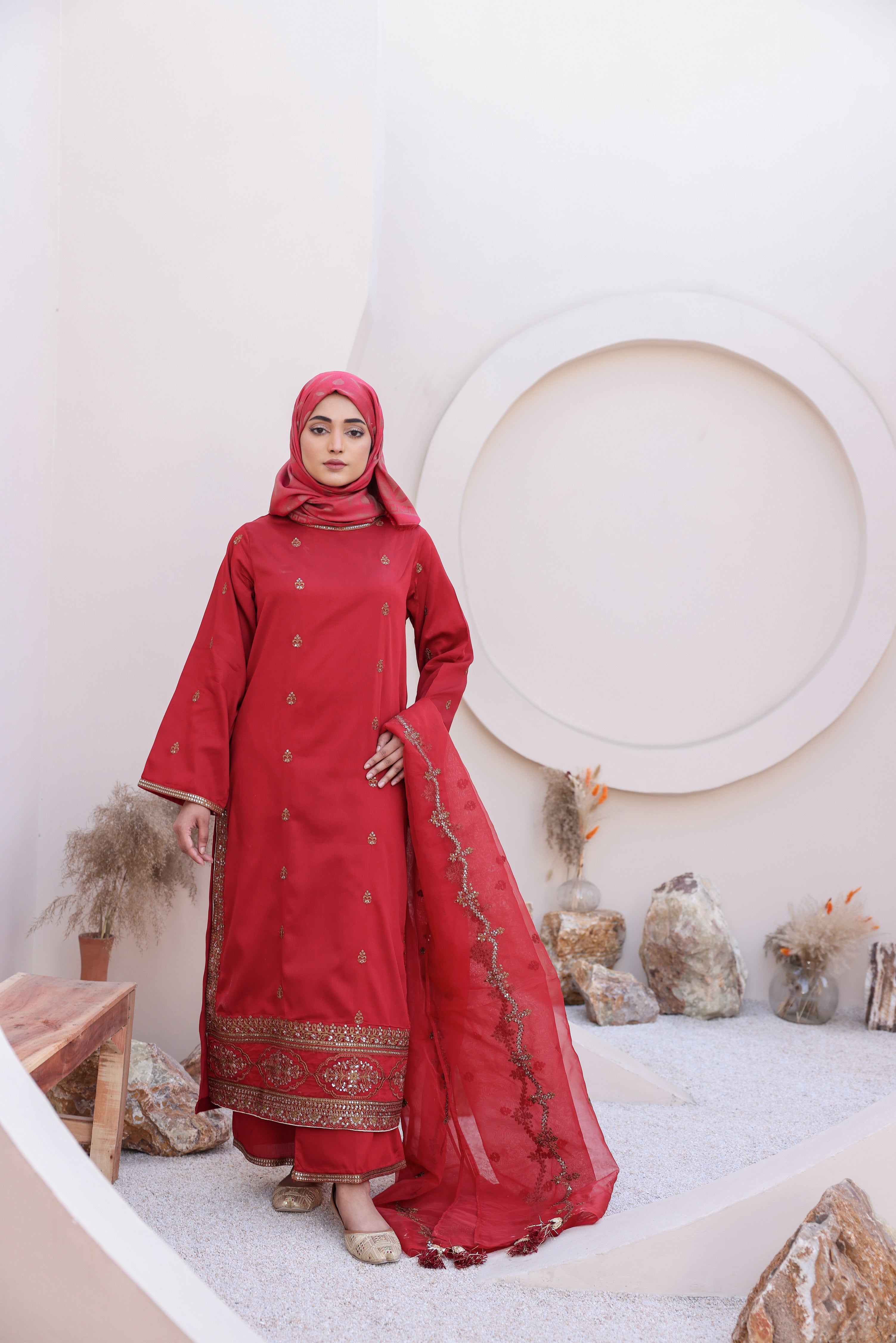 ZZ-Red-Maroon-Grace-144 / 3PC