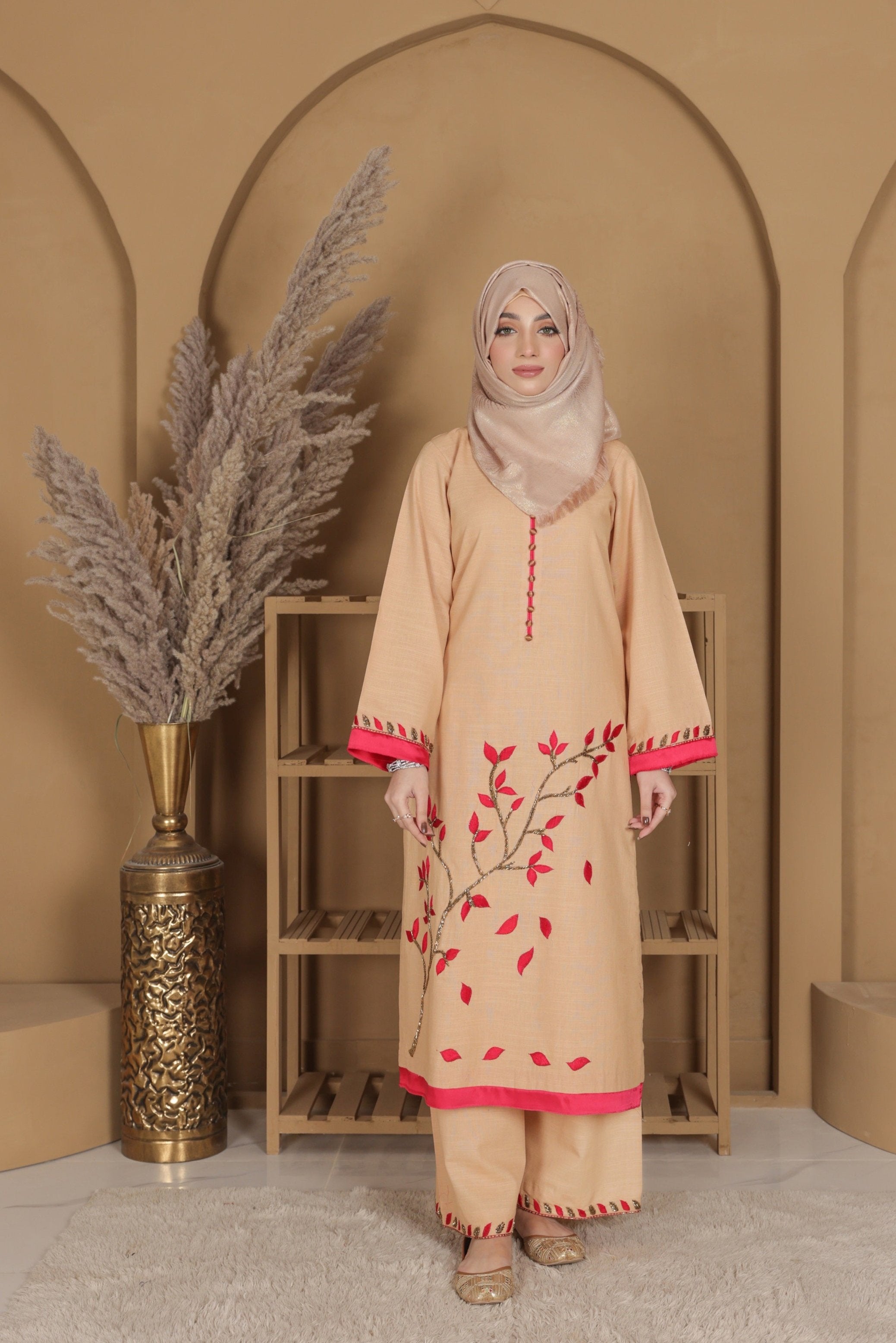 ZZ-Beige-Blossom-120 / 2PC