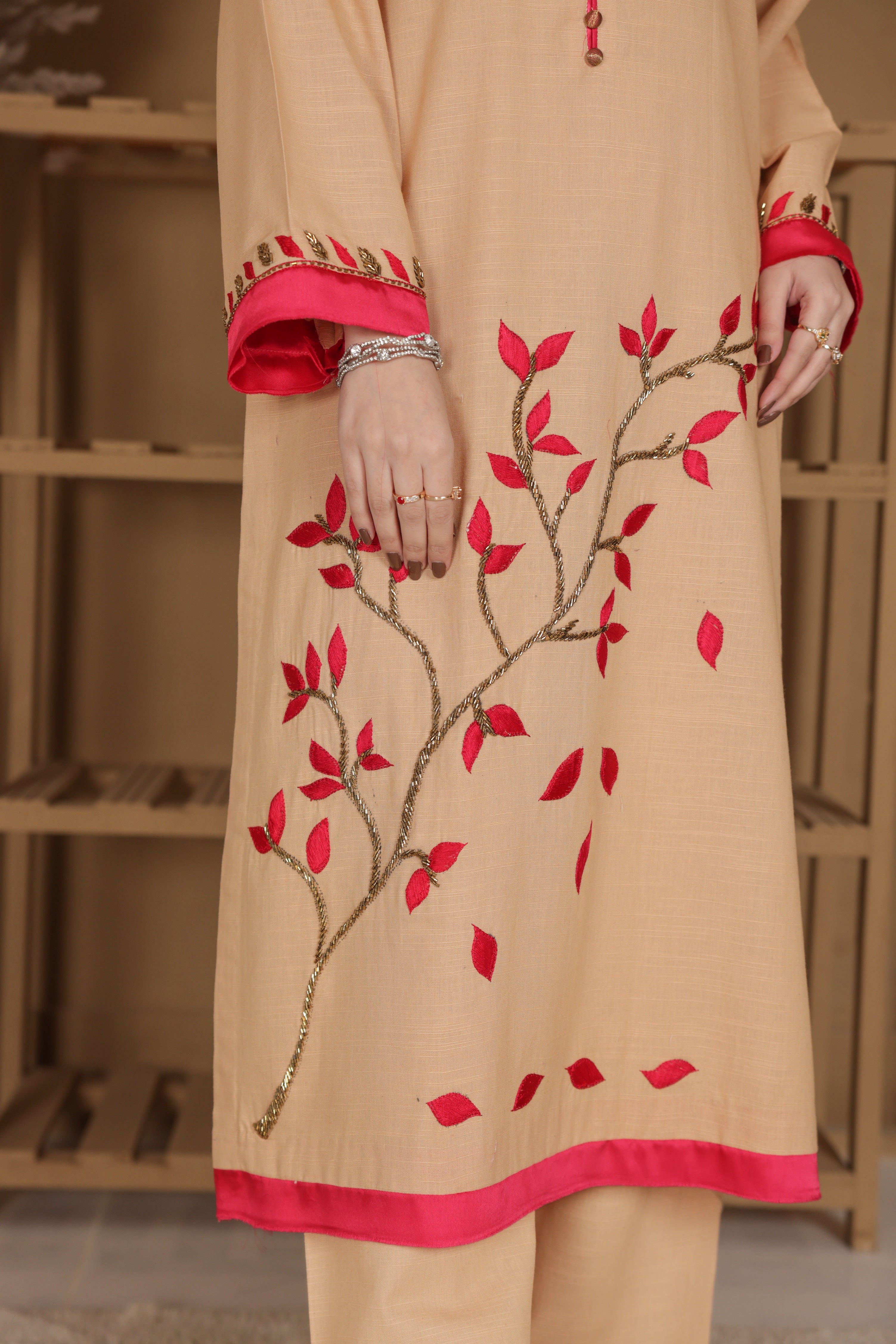 ZZ-Beige-Blossom-120 / 2PC