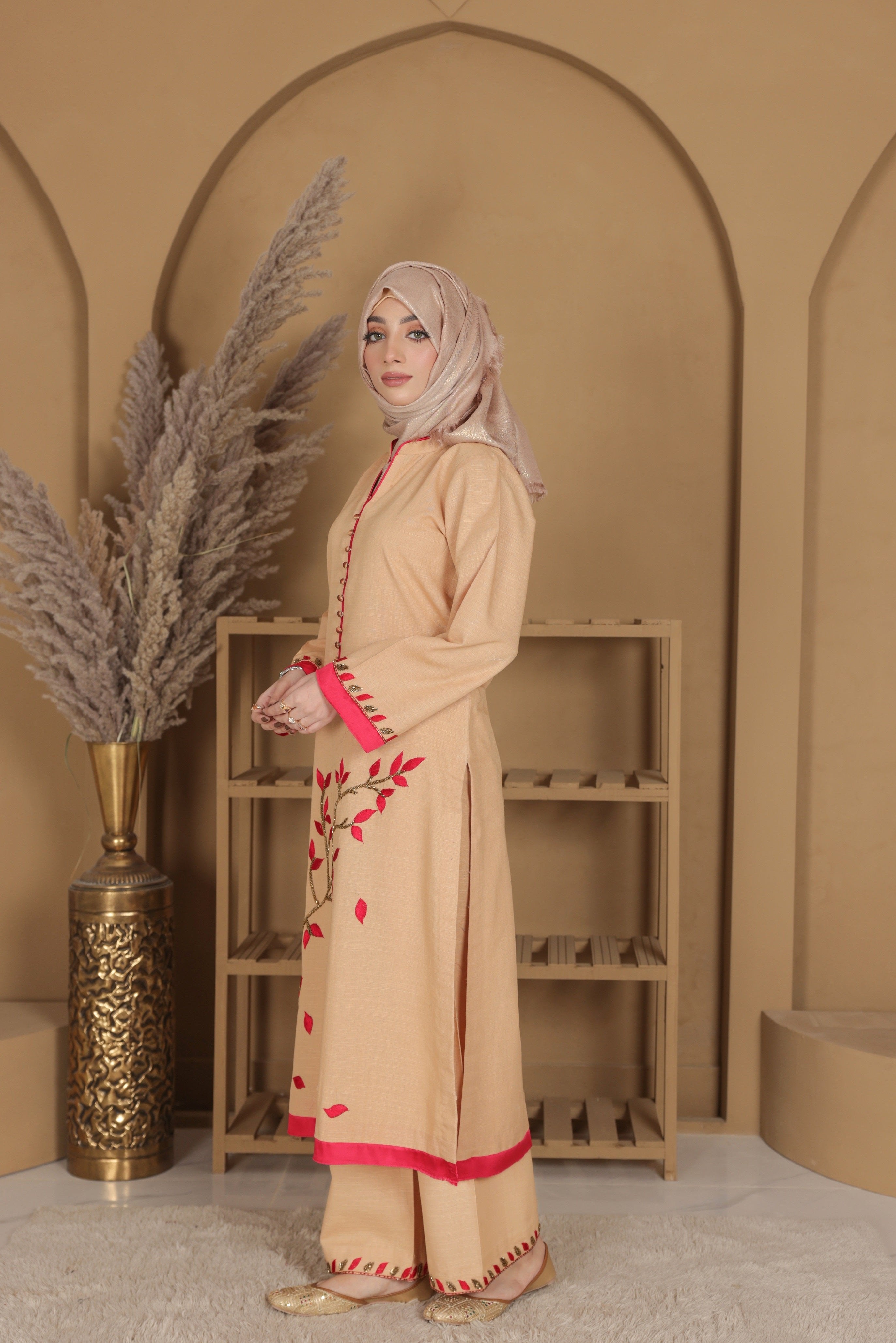 ZZ-Beige-Blossom-120 / 2PC
