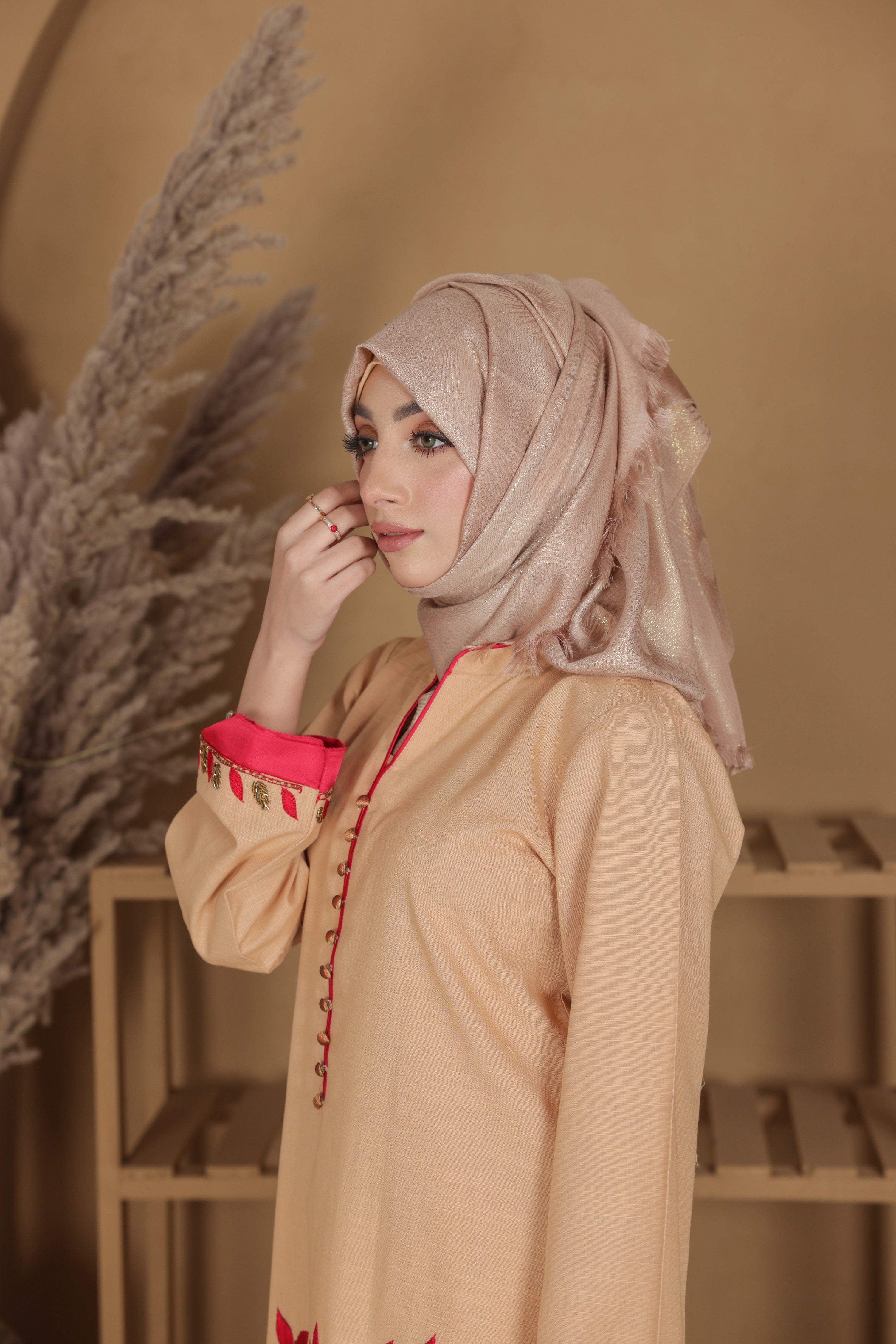 ZZ-Beige-Blossom-120 / 2PC
